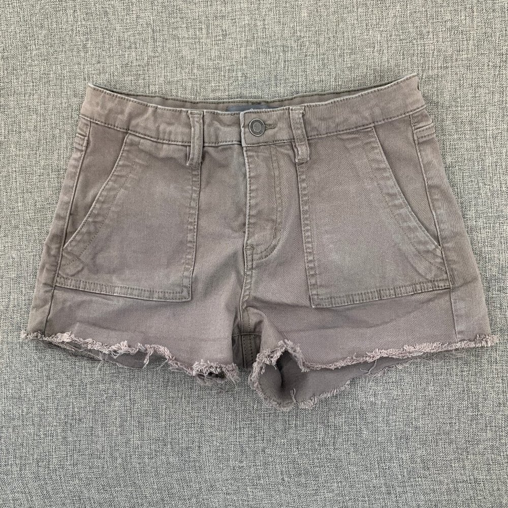 Cali 1850 Shorts Faded brown Distressed Fringe Casual Wear Short Shorts Size 7